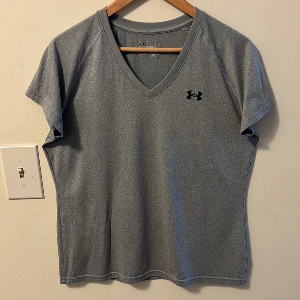 Under Armour Gray Fitted Short Sleeve T-Shirt